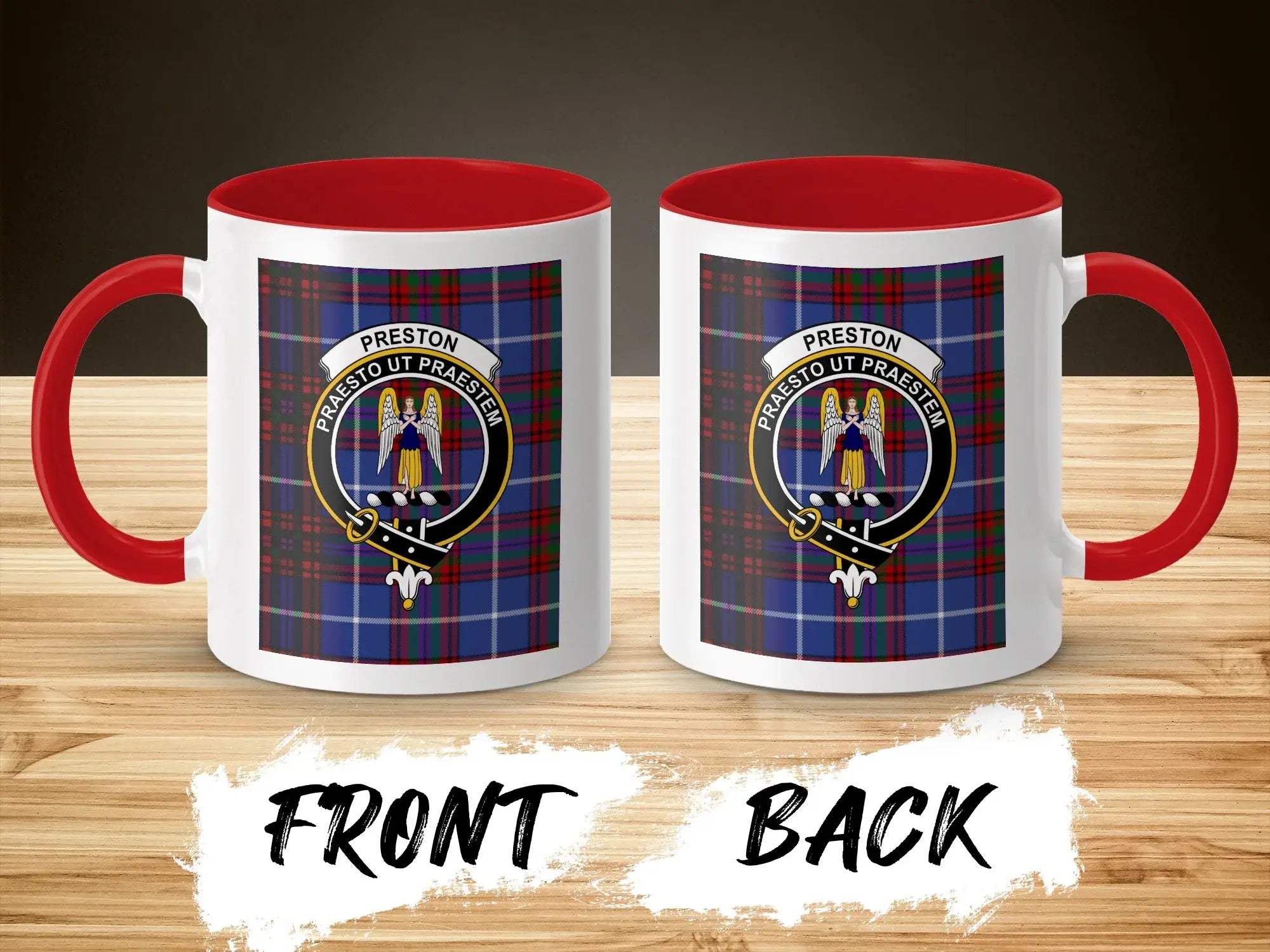 Preston Praesto Ut Praestem Plaid Crest Mug