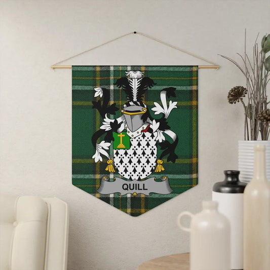 Quill Family Crest Plaid Wall Hanging product type