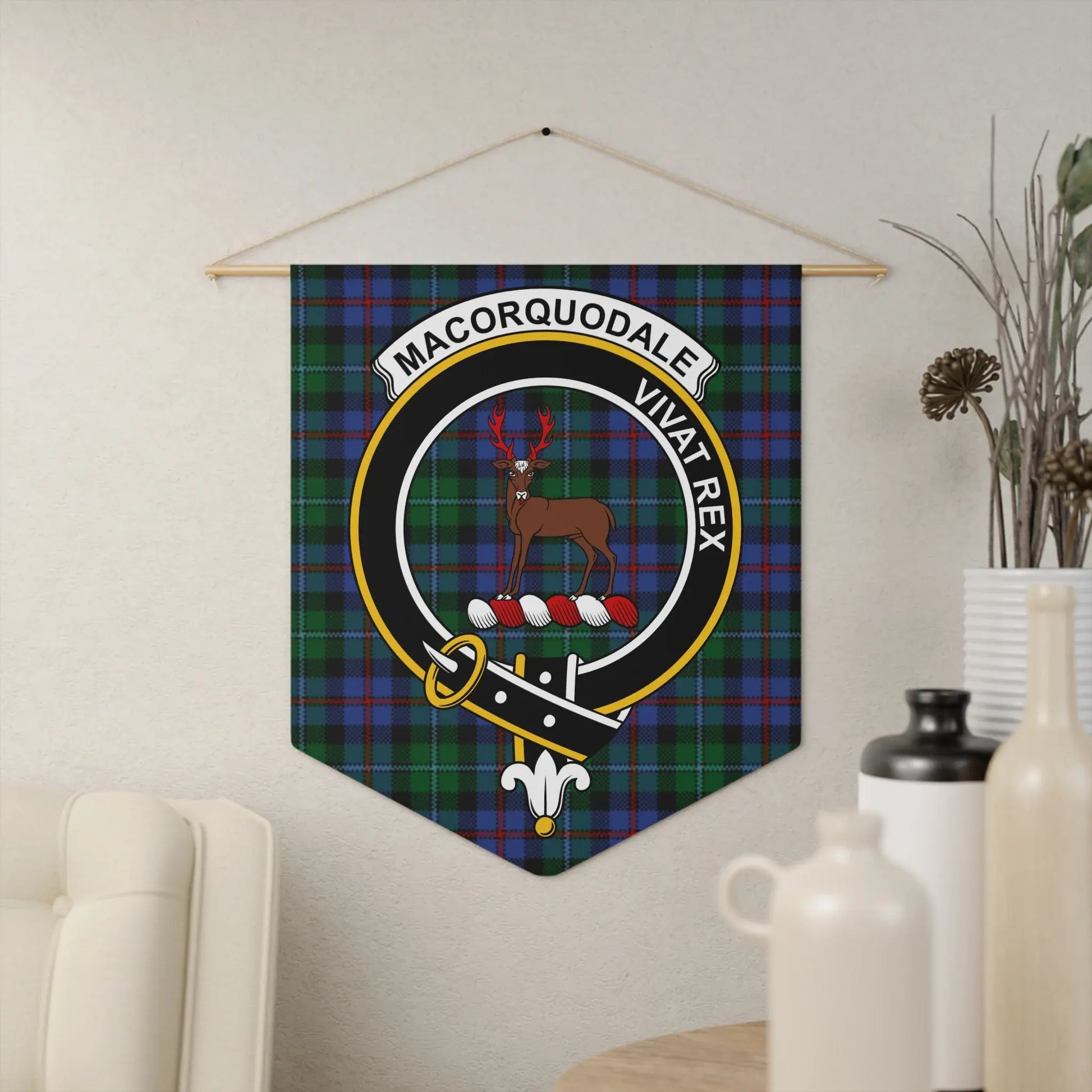 Macorquodale Vivat Rex Wall Hanging Tartan Banner product type