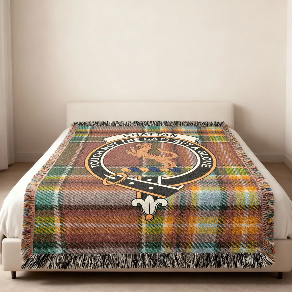 Chattan Touch Not The Cat But A Glove Tartan Blanket