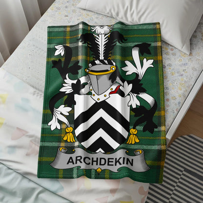 Elegant Archdekin Family Crest Emblem Blanket product