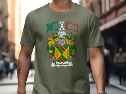 Mexico Mendoza Family Crest Graphic T-Shirt product