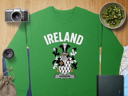 Ireland Hanson Family Coat of Arms Green Shirt product