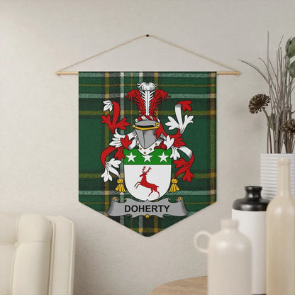 Doherty Family Crest Plaid Tapestry Wall Hanging product