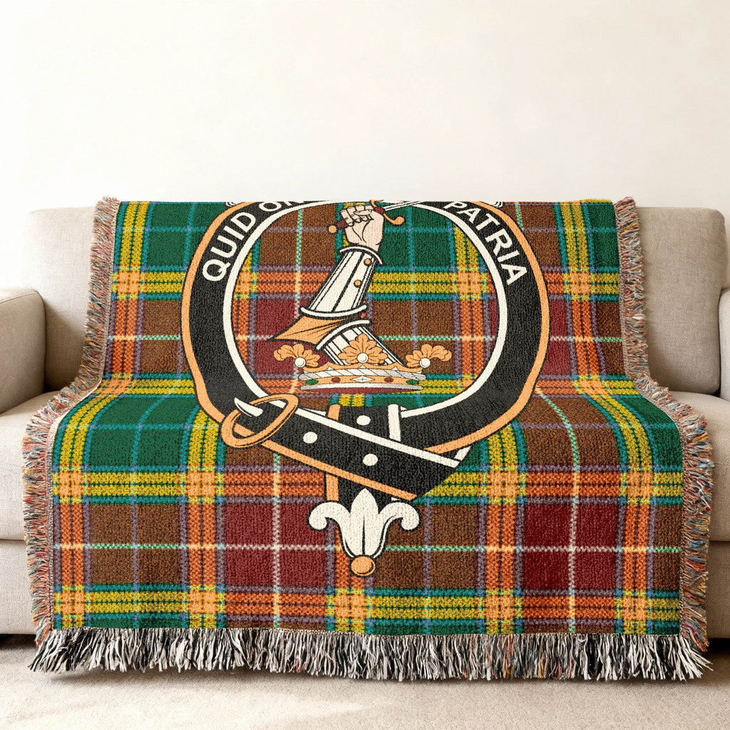 Quid Omnia Patria Tartan Plaid Design Throw Blanket