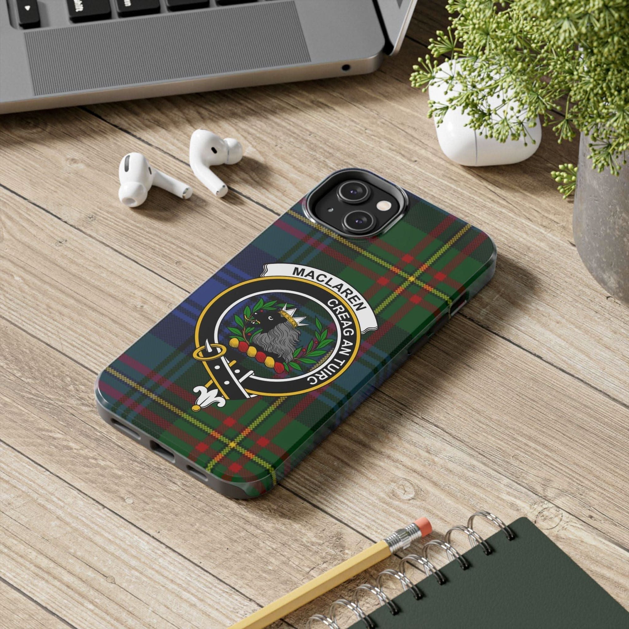 Maclaren Clan Scottish Tartan Cell Phone Case - Celtic Ancestry Gifts