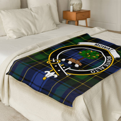 Scottish Clan Mowat Monte Alto Tartan Throw Blanket - Living Stone Gifts