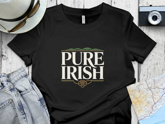Pure Irish Graphic Tee for St. Patrick's Day Shirt
