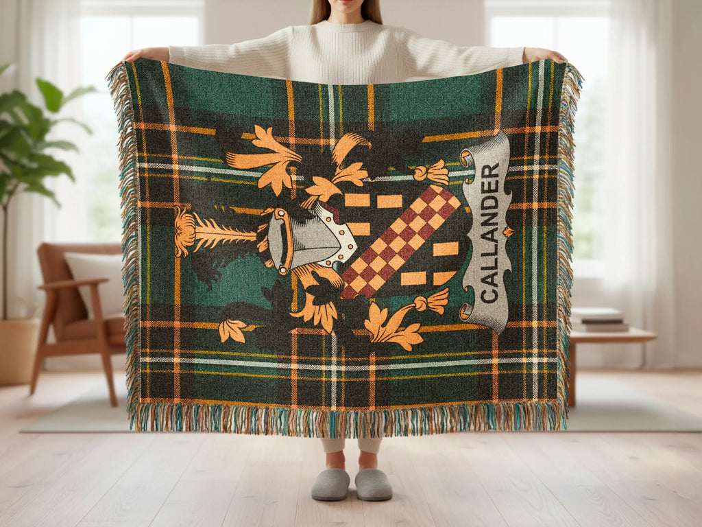 Callander Clan Crest Plaid Design Blanket