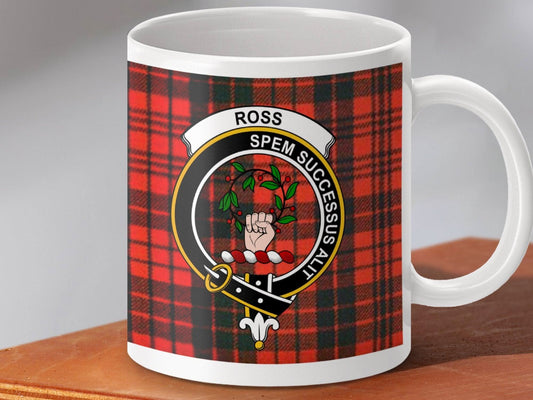 Ross Spem Successus Clan Crest Plaid Mug product