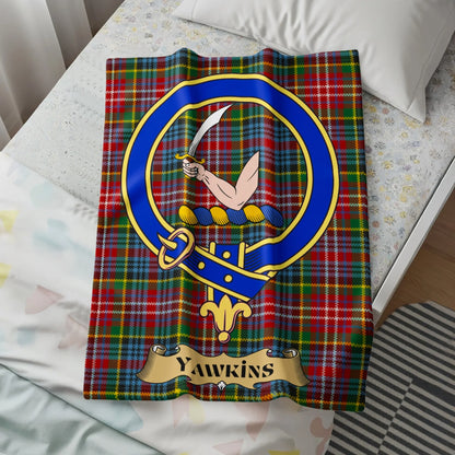 Personalized Tartan Blanket Yawkins Clan product type