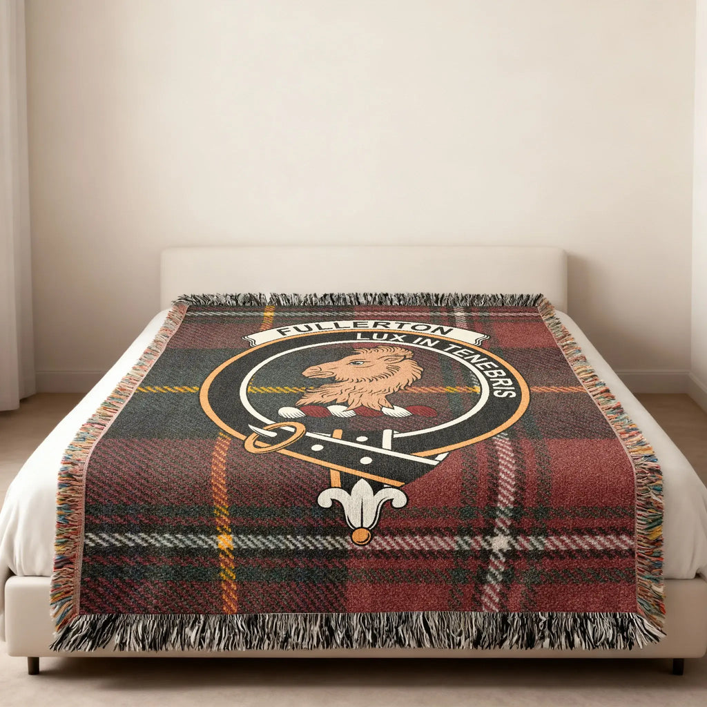 Fullerton Lux In Tenebris Plaid Blanket Throw