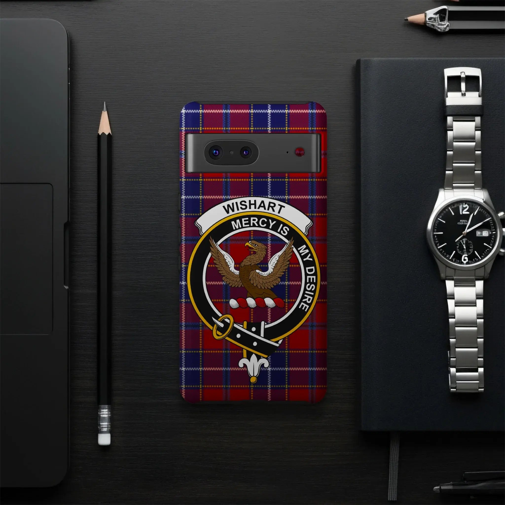 Wishart Mercy Is My Desire Tartan Phone Case