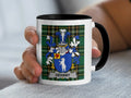 Dehany Irish family crest black accent mug