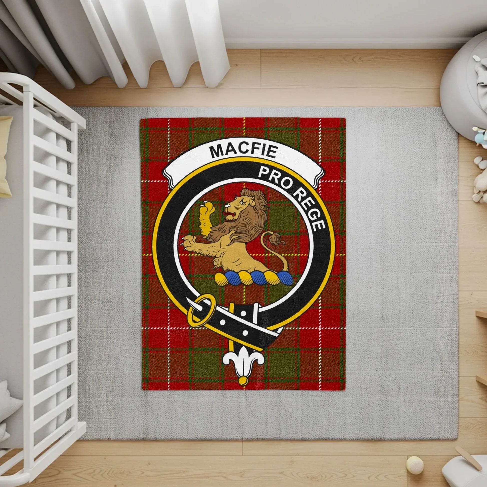 Macfie Pro Rege Tartan Crest Rug product