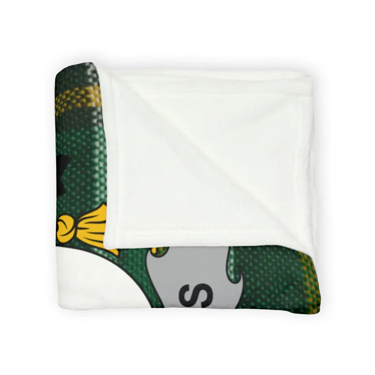 Cozy Green and Yellow Soft Throw Blanket Product