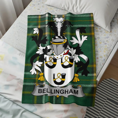 Bellingham Family Crest Blanket Unique and Cozy Product