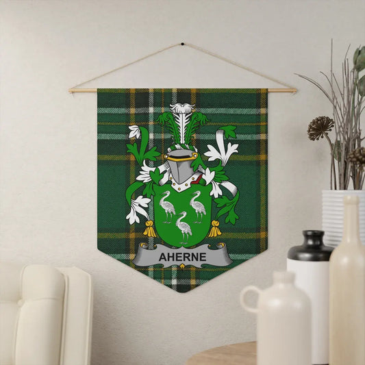 Personalized Family Crest Plaid Design Wall Hanging product