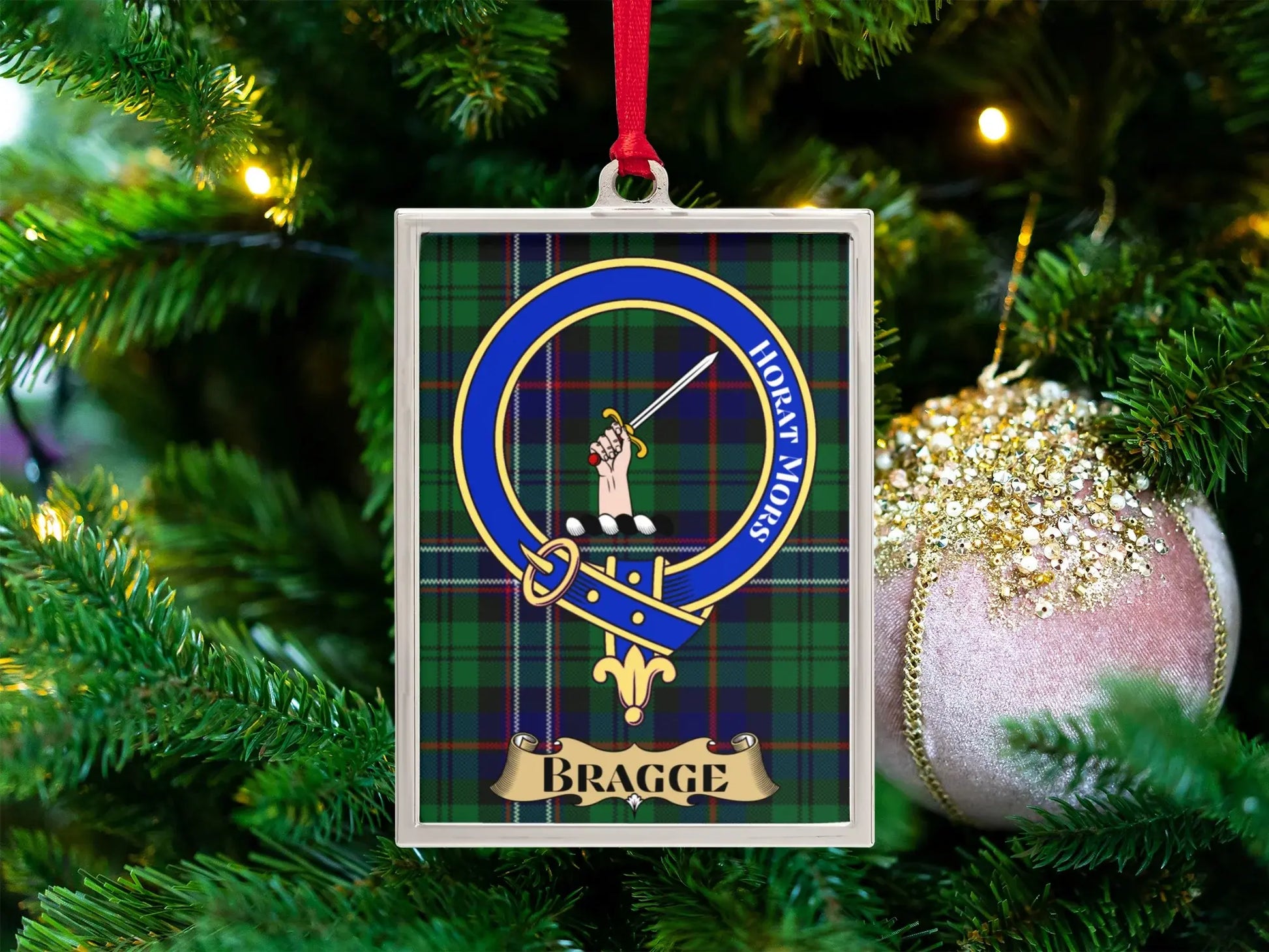 Bragge Clan Crest Christmas Tree Decoration product type
