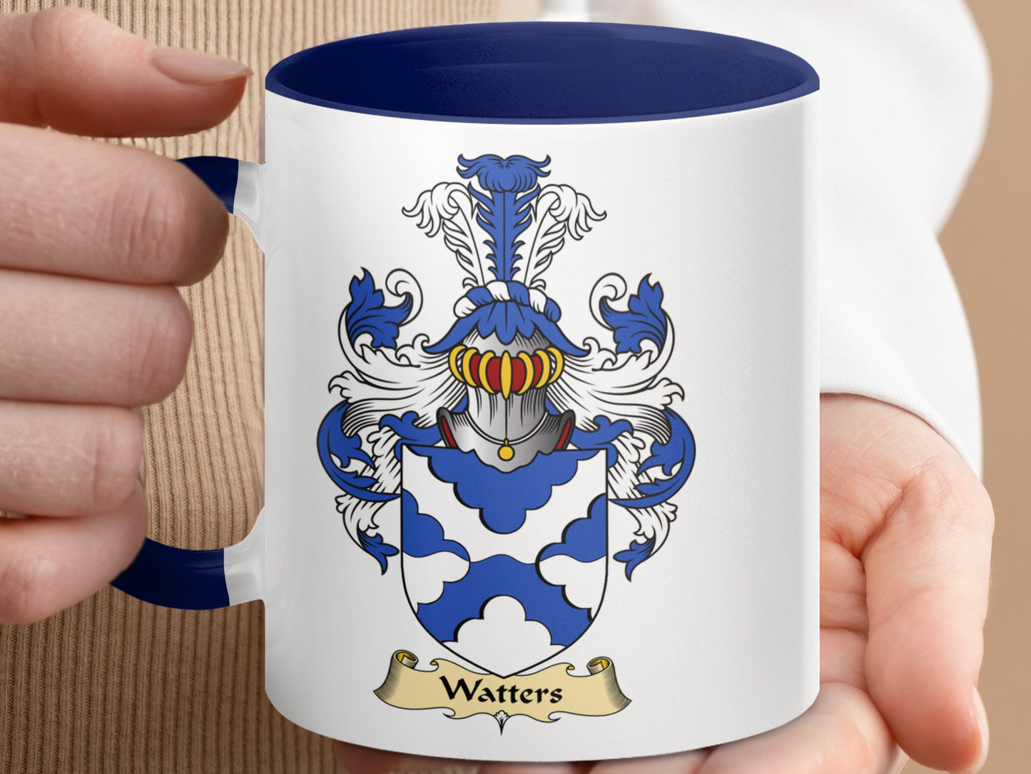 Clan Watters Scottish Coat of Arms Mug - Living Stone Gifts