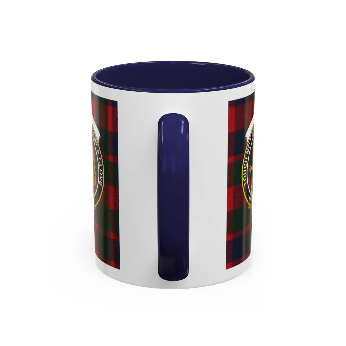Scottish Tartan Plaid with Badge Design Mug