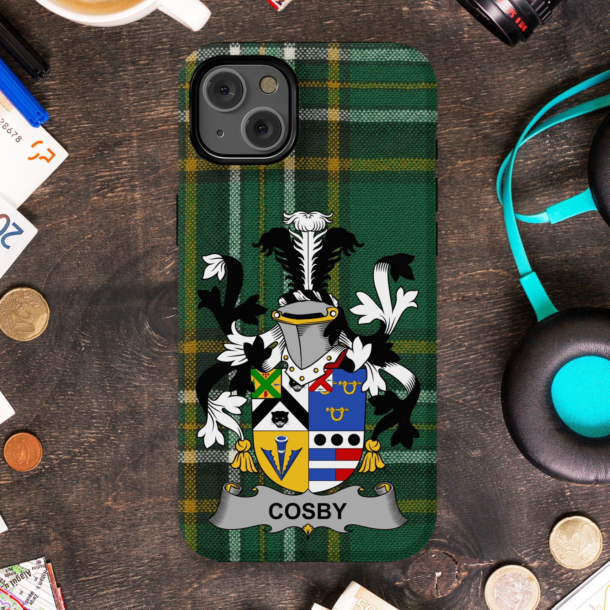 Green Tartan Plaid Design Personalized Phone Case product type