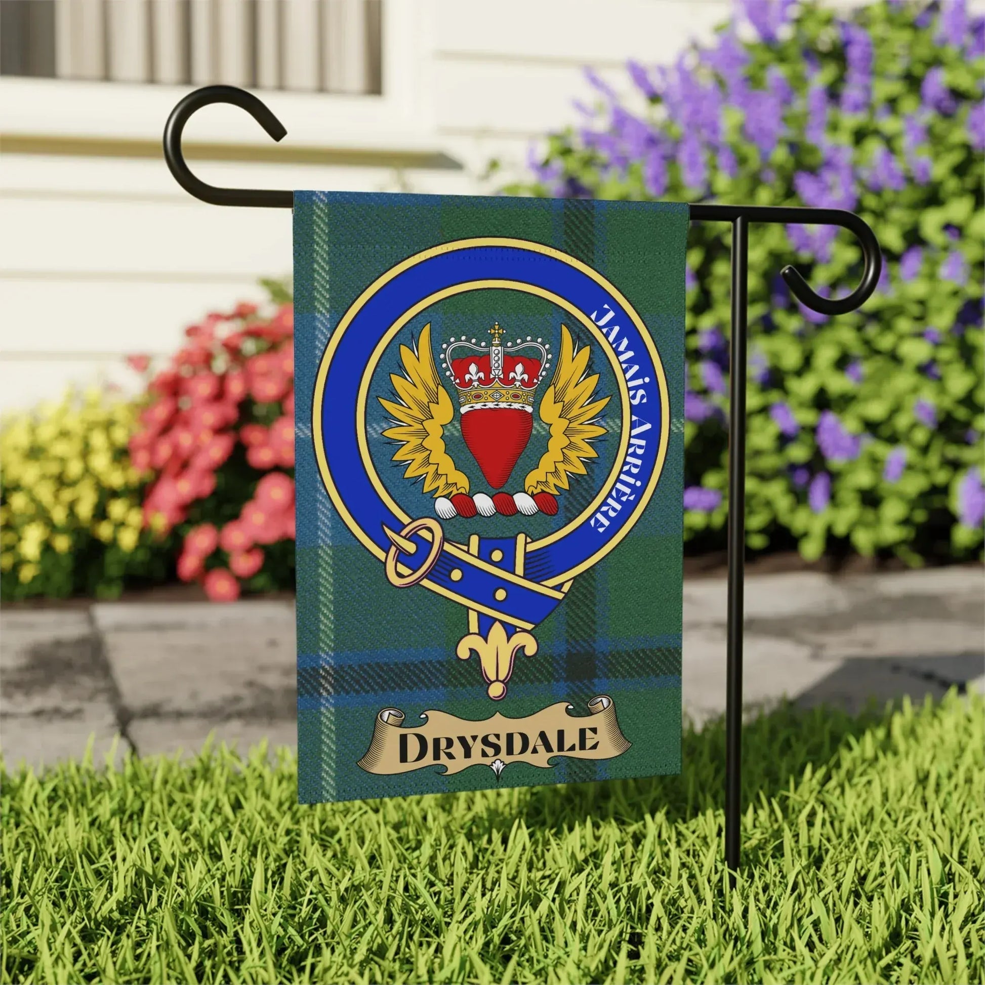 Always Arising Drysdale Emblem Garden Flag product