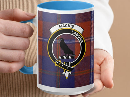 Scottish Mackie Tartan Clan Crest Plaid Design Mug - Living Stone Gifts