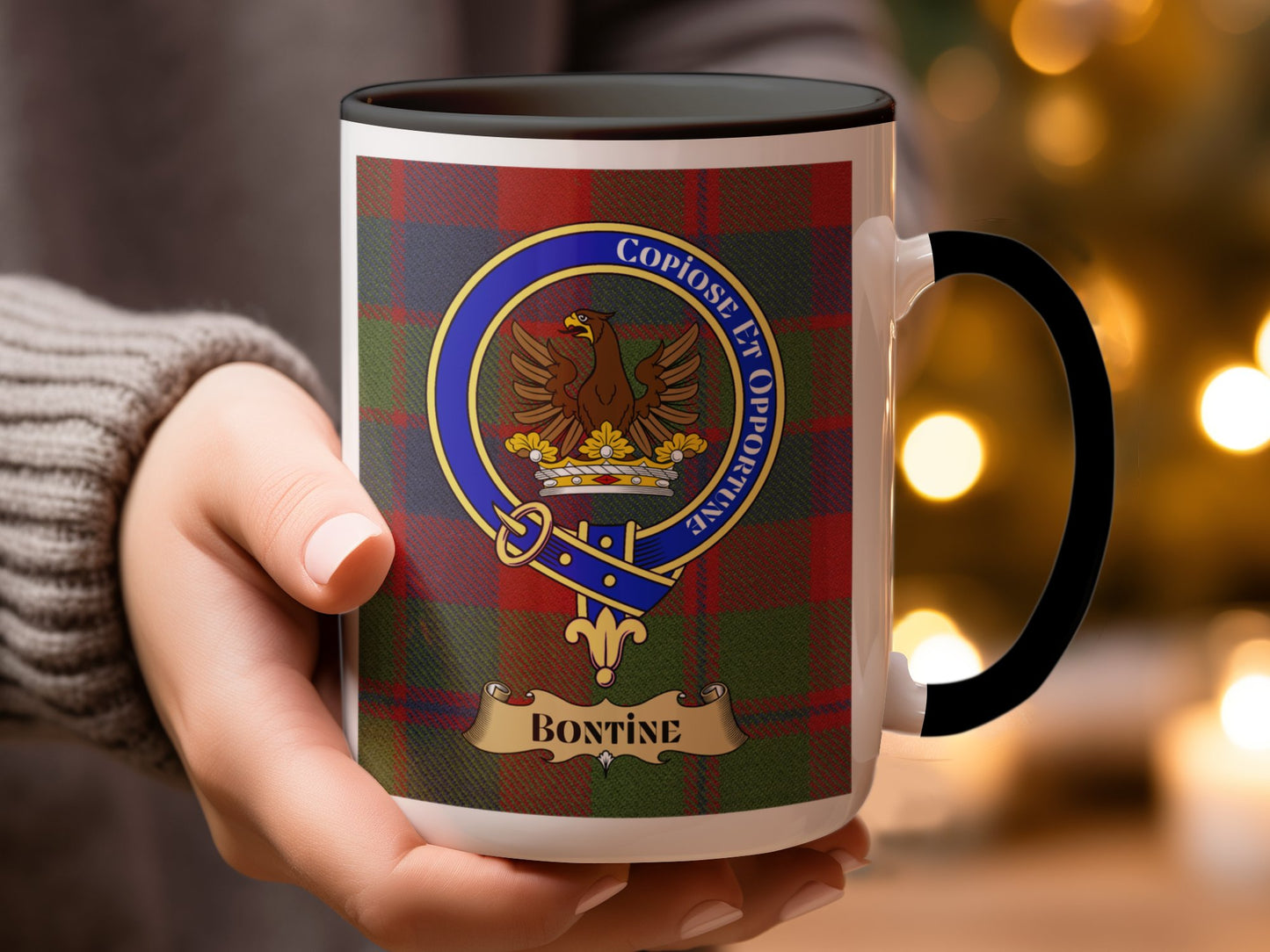 Copiose Et Opulentiae Bonthine Clan Crest Mug - Living Stone Gifts