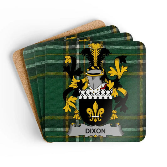 Dixon Family Crest Plaid Pattern Coaster product