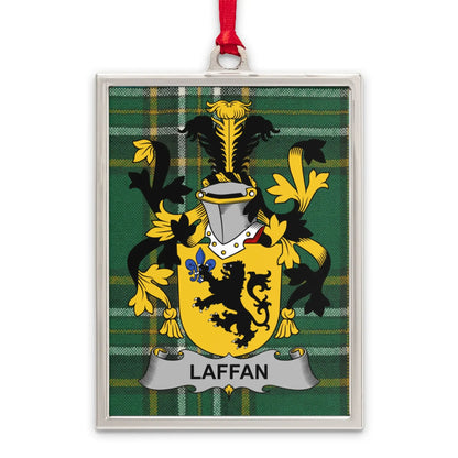 Laffan Family Crest Plaid Pattern Hanging Ornament product