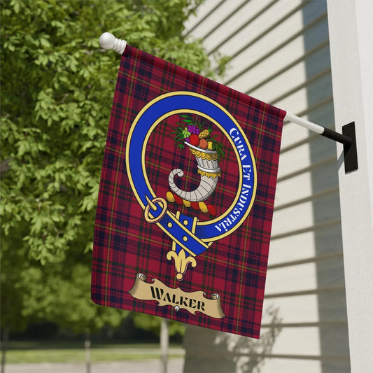 Walker Clan Crest Plaid House Flag product