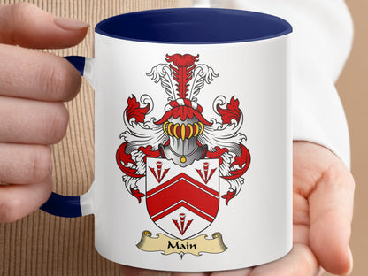 Scottish Clan Main Coat of Arms Design Crest Mug - Living Stone Gifts