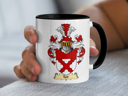 Clan Tait Scottish Coat of Arms Mug - Living Stone Gifts