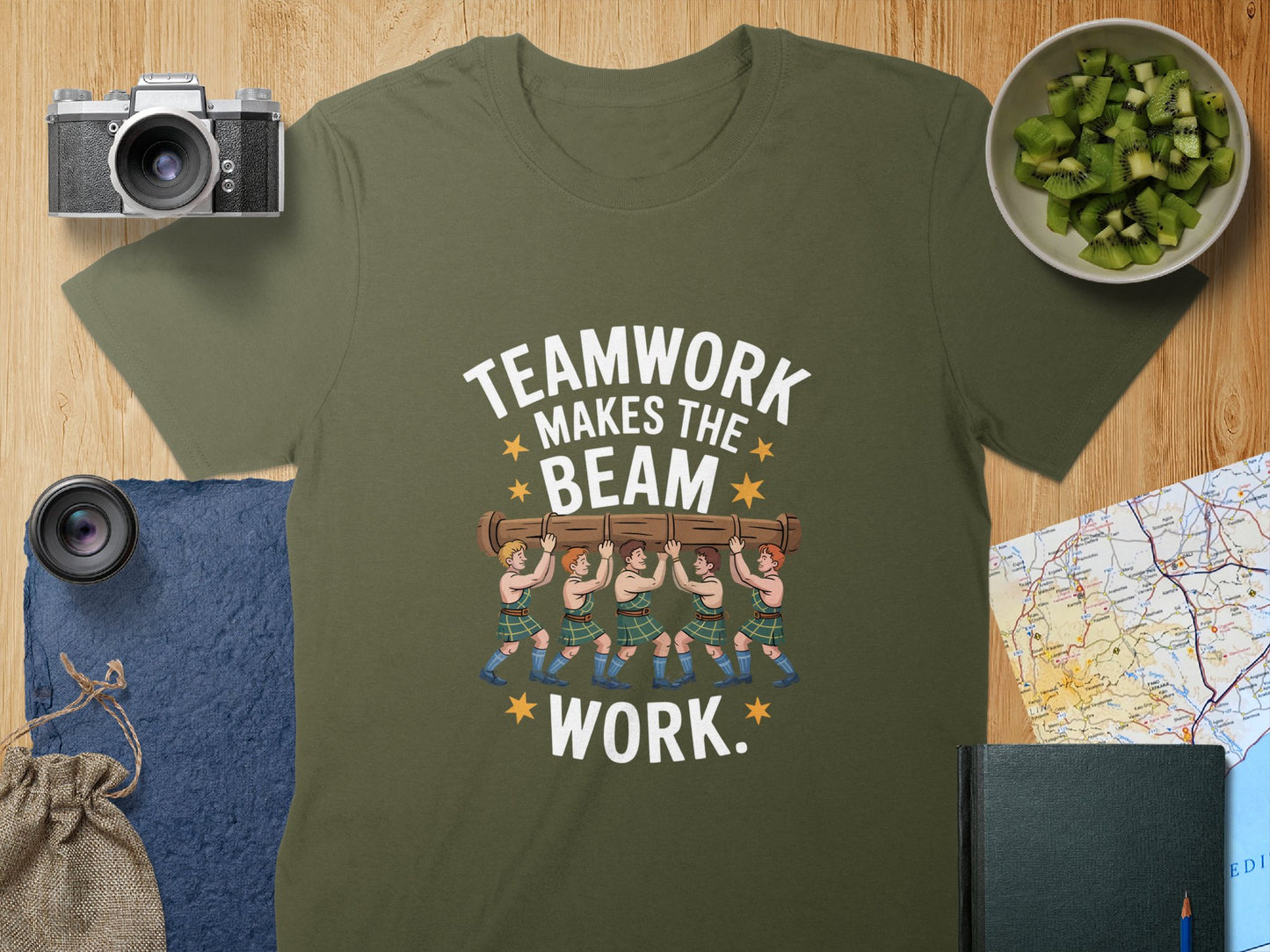 Teamwork Makes The Beam Work Inspirational T-Shirt product