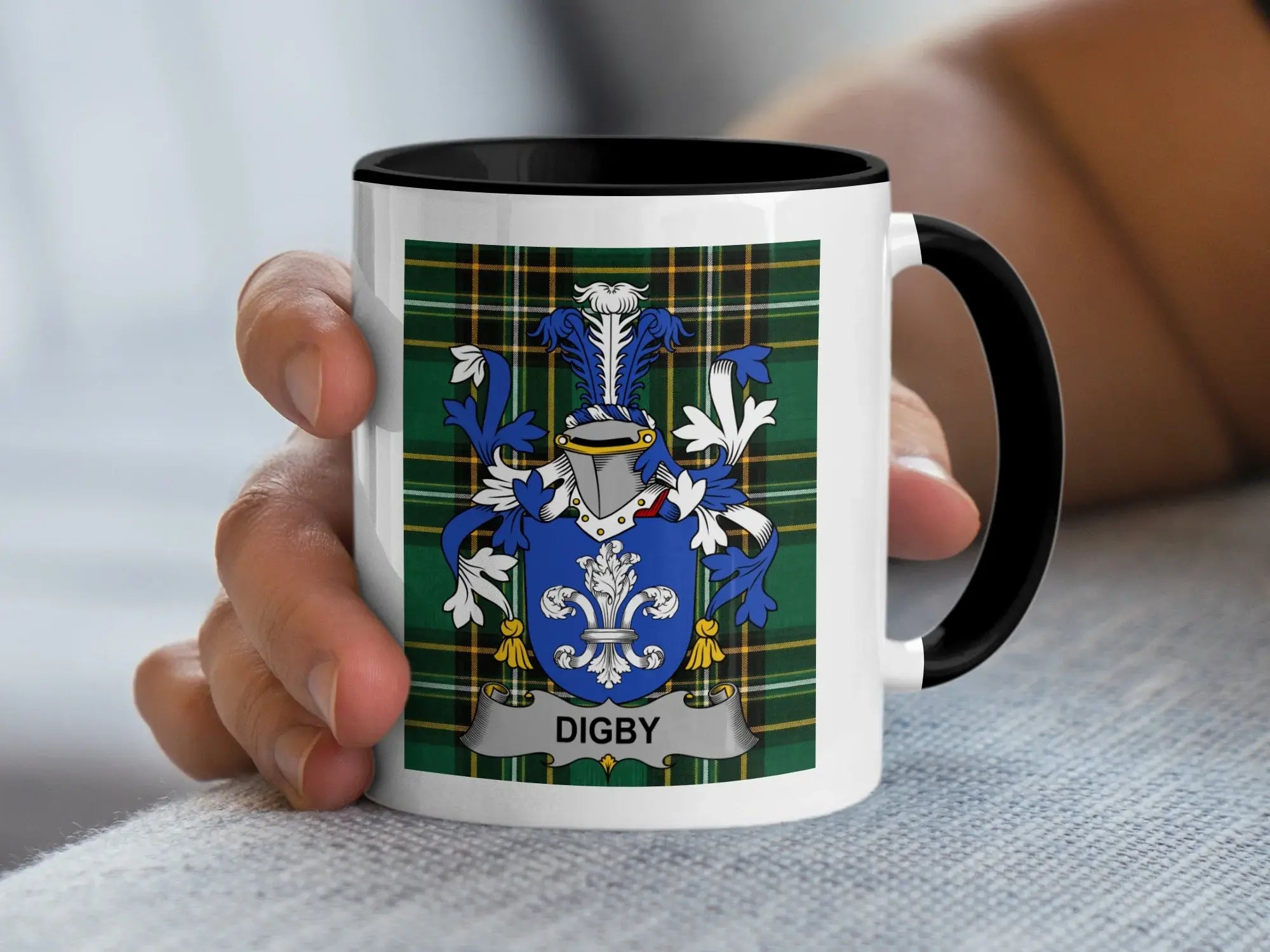 Digby Irish National Tartan ceramic accent mug