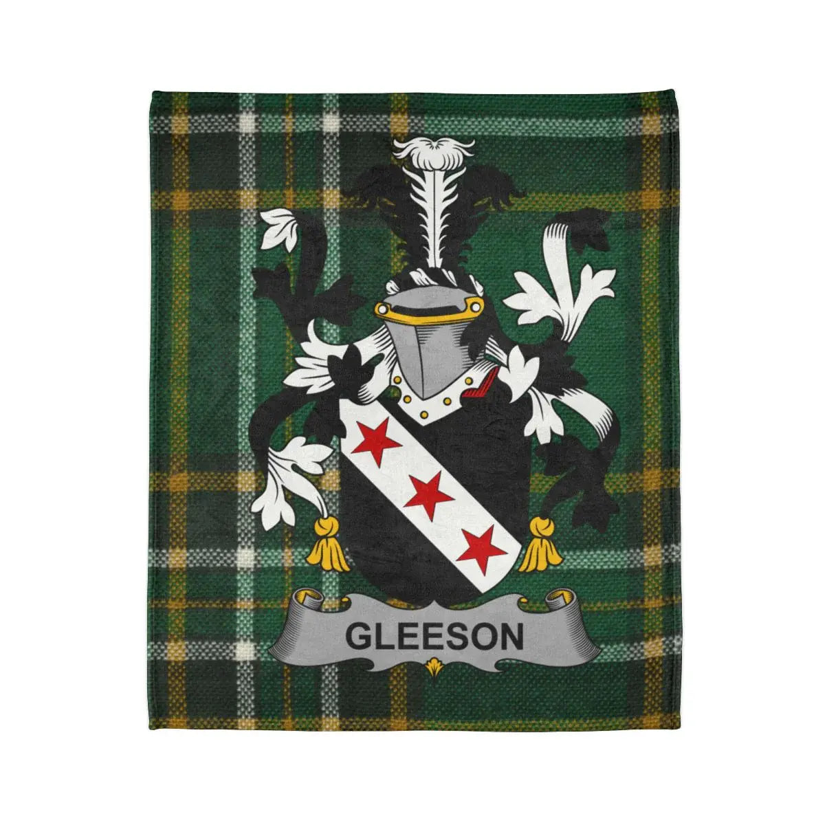 Gleeson Family Crest Tartan Blanket product