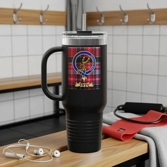 Stylish Plaid Insulated Travel Tumbler Product