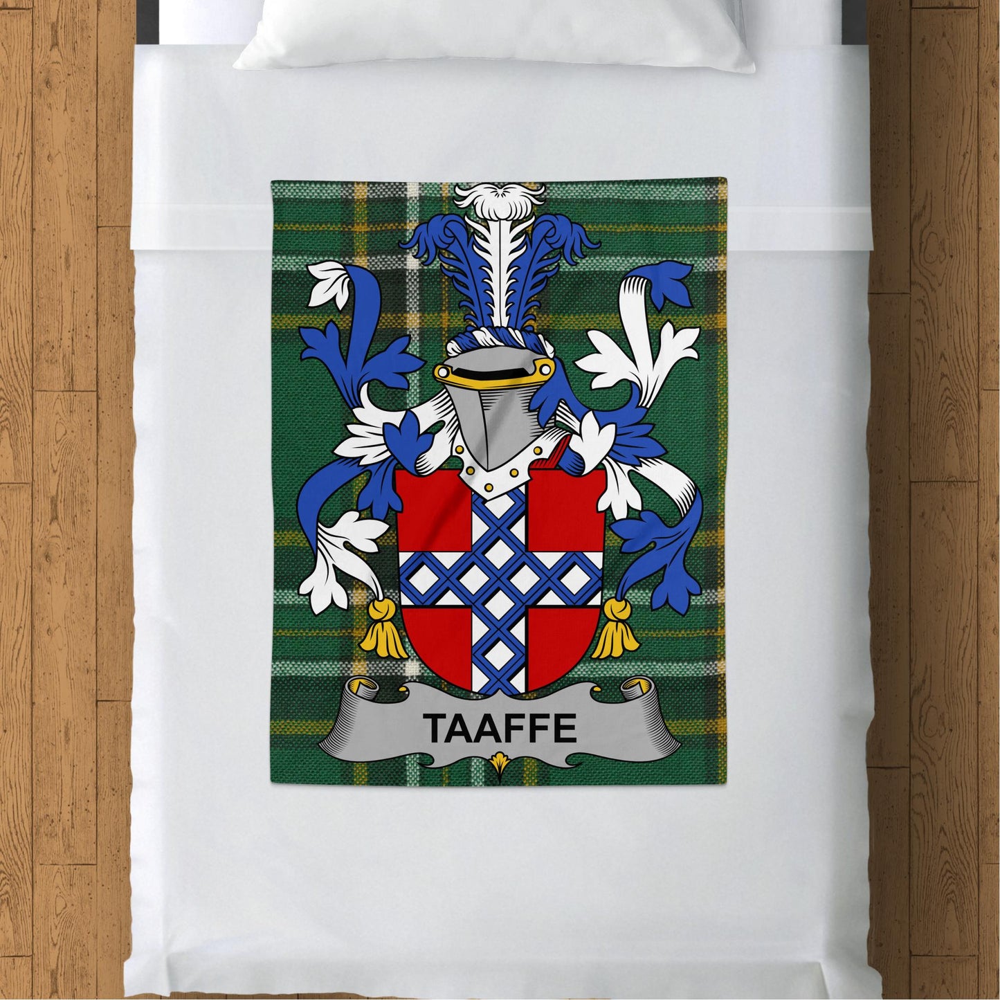 Taaffe Surname Irish Tartan Throw Blanket - Living Stone Gifts