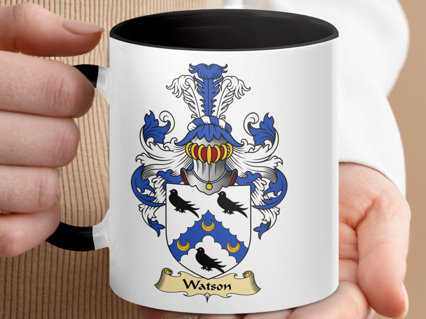 Clan Watson Scottish Coat of Arms Mug - Living Stone Gifts