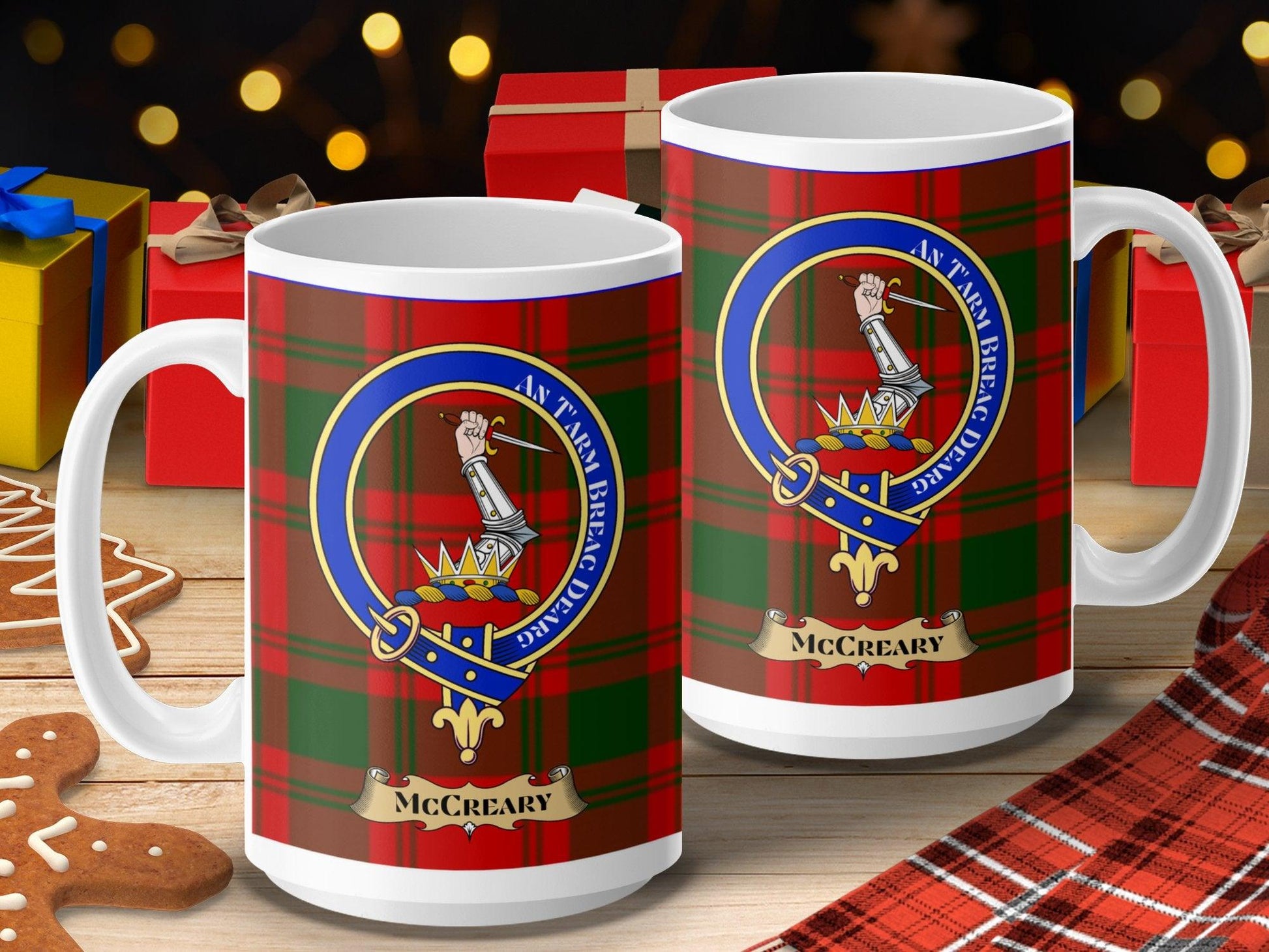 McCreary Clan Crest Tartan Mug - Living Stone Gifts