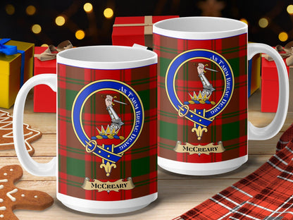 McCreary Clan Crest Tartan Mug - Living Stone Gifts