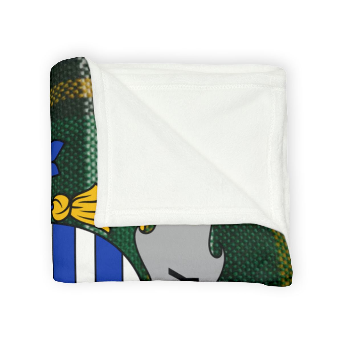 Cozy Green and Blue Shield Pattern Blanket product
