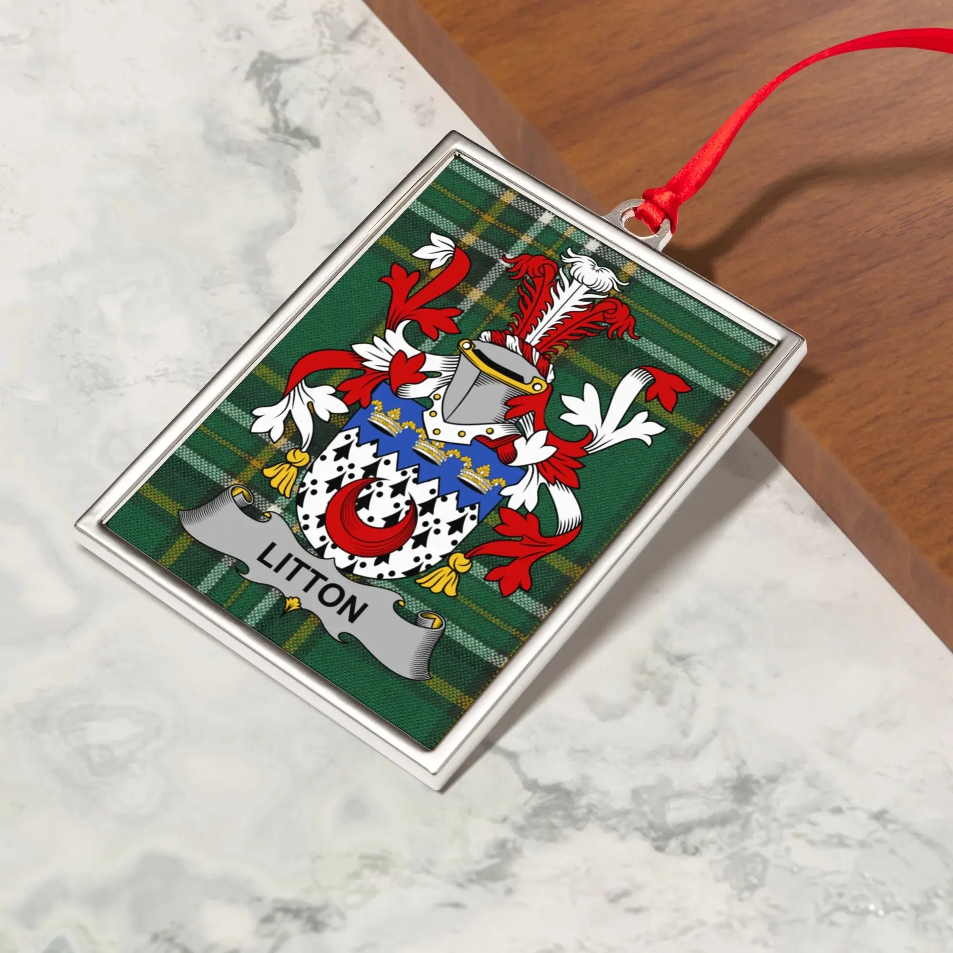 Personalized Family Crest Ornament for Litton Product