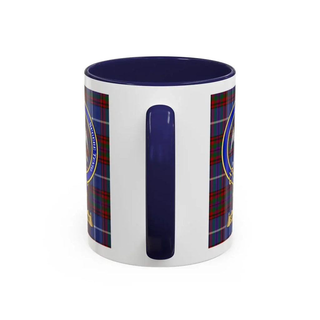 Tartan Pattern Mug with Scottish Emblem Design Cup