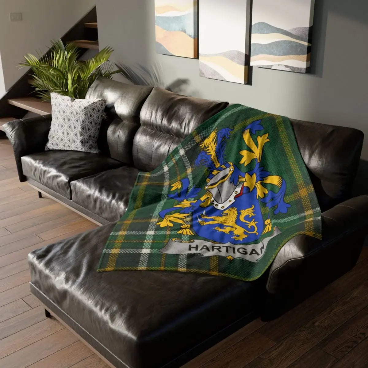 Personalized Family Crest Blanket Home Decor product