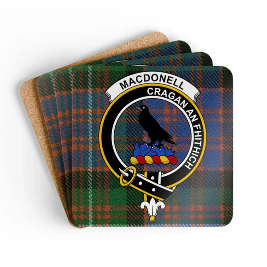Macdonell Cragan an Fhithich Tartan Coaster Set product