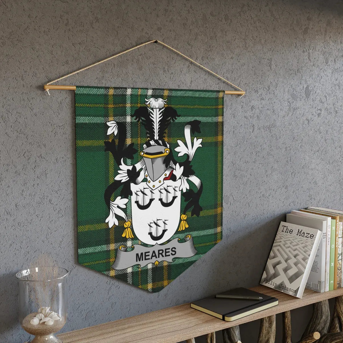 Personalized Meares Family Crest Tartan Wall Hanging product type