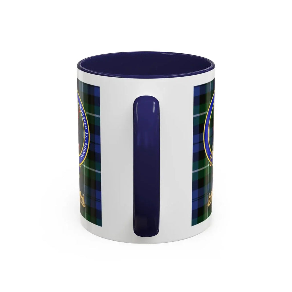 McConnell clan crest mug shown in 11 oz and 15 oz sizes