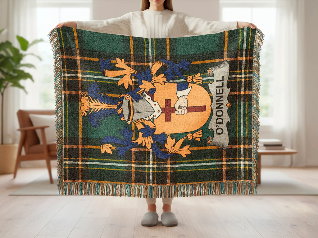 O'Donnell crest green black orange plaid product type